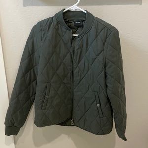 Vera Moda Green Quilted Bomber Jacket
